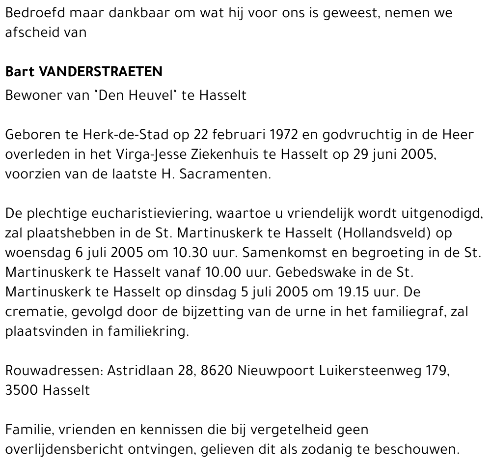 Bart Vanderstraeten