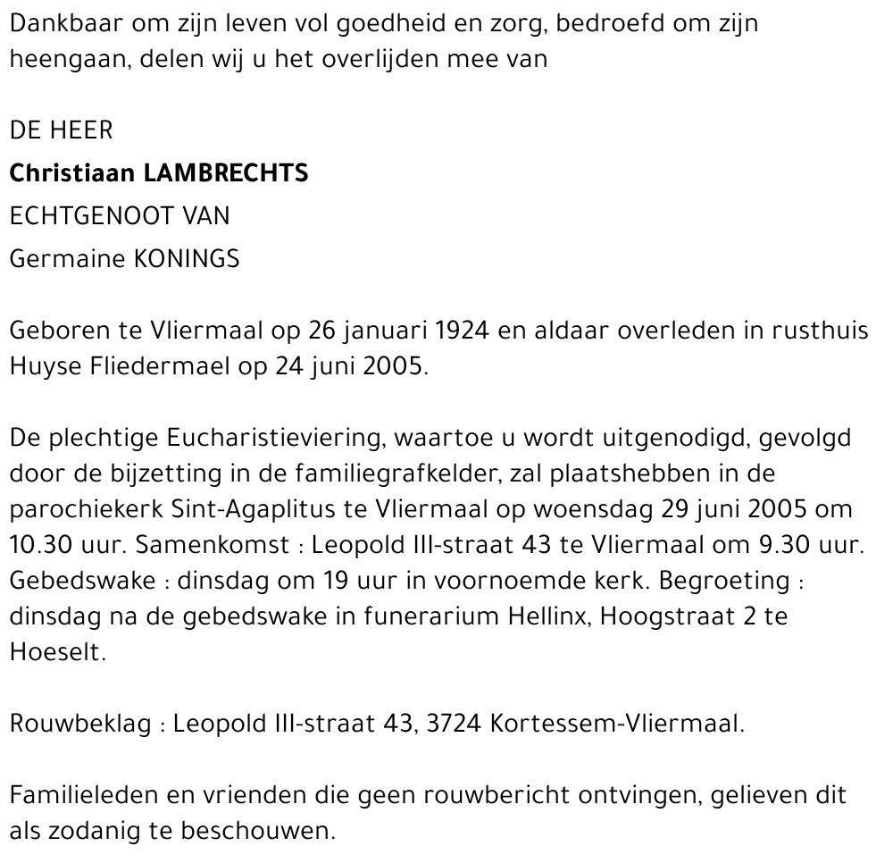 Christiaan Lambrechts