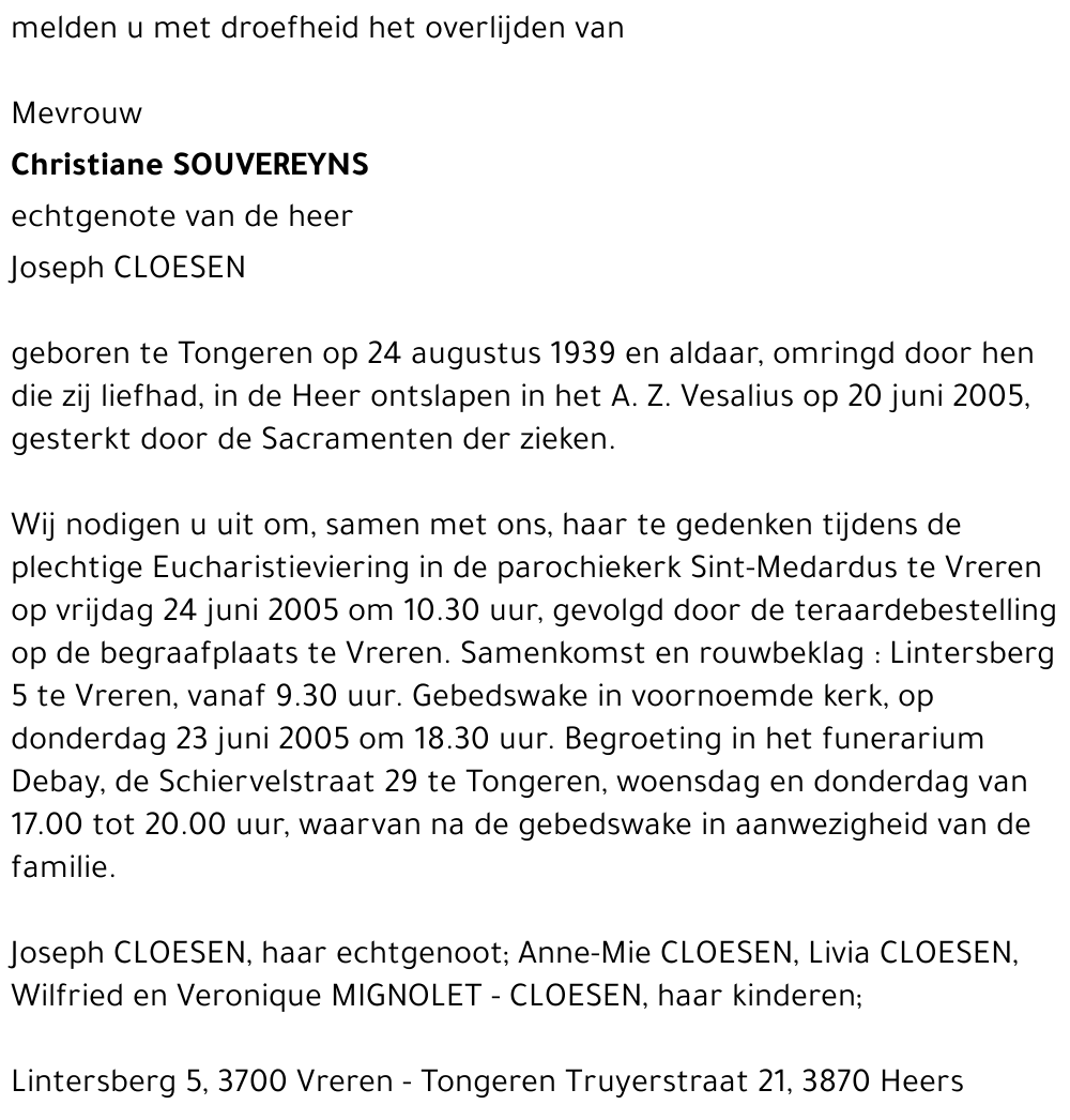 Christiane Souvereyns