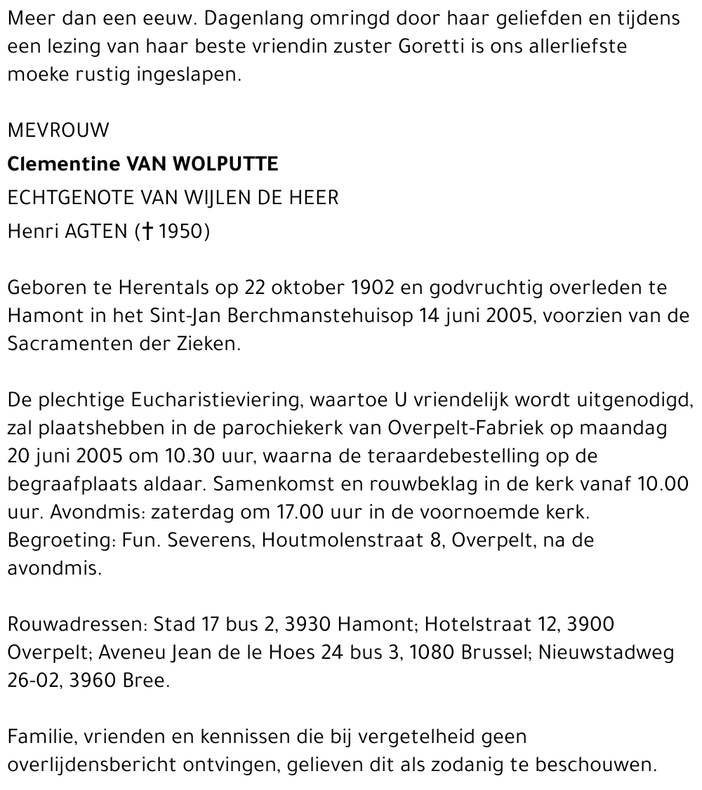 Clementine Van Wolputte