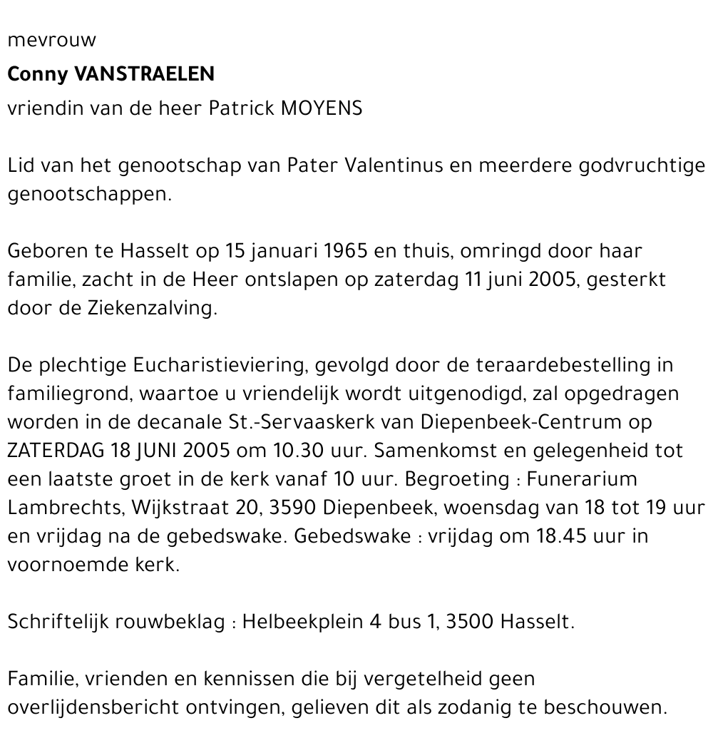 Conny VANSTRAELEN