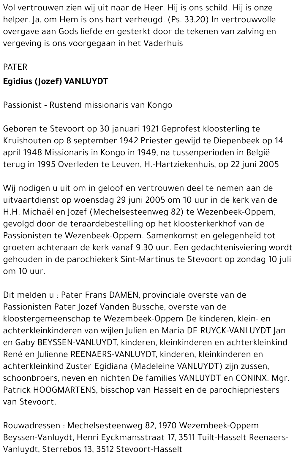 Egidius Jozef Vanluydt