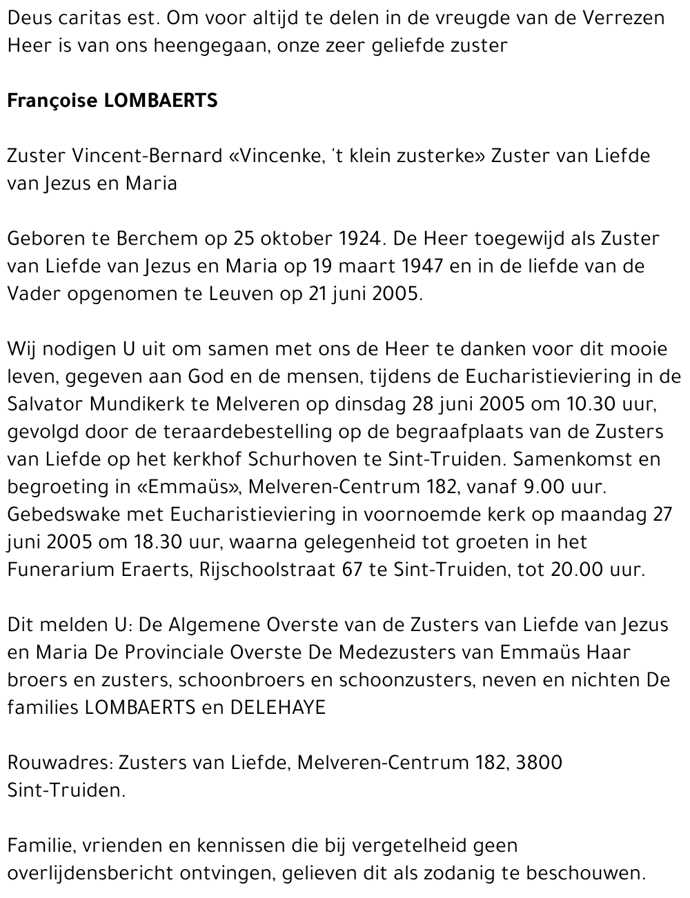 Françoise Lombaerts