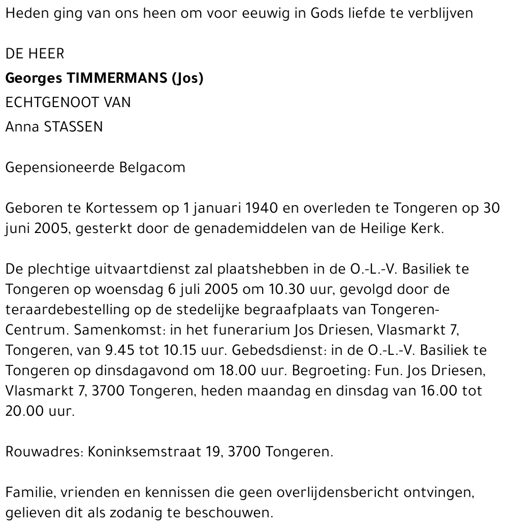 Georges (Jos) Timmermans