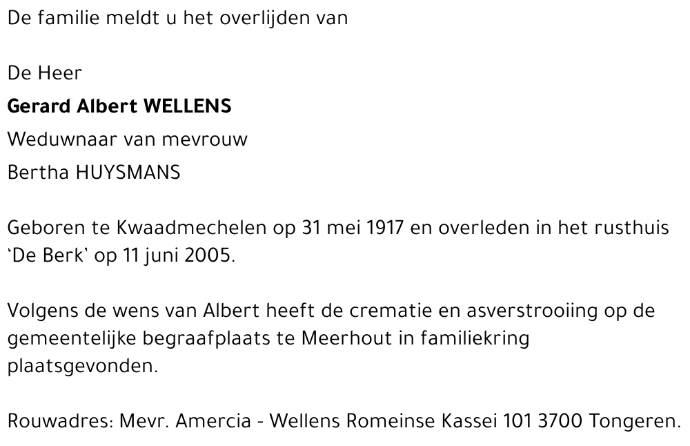 Gerard Albert Wellens