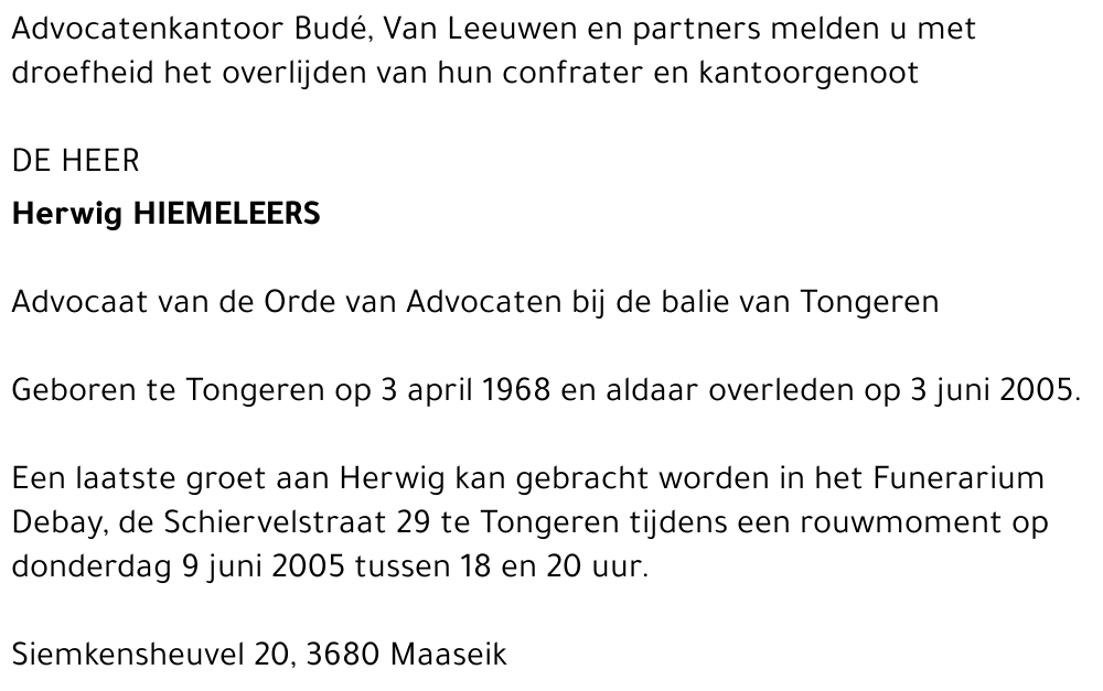 Herwig Hiemeleers