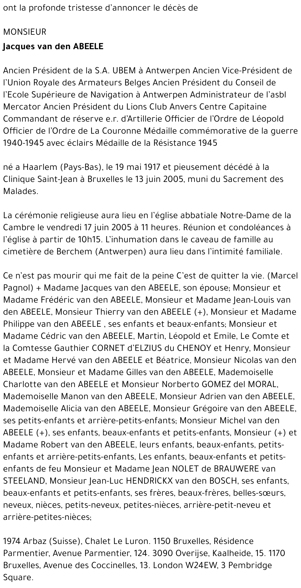 Jacques van den Abeele