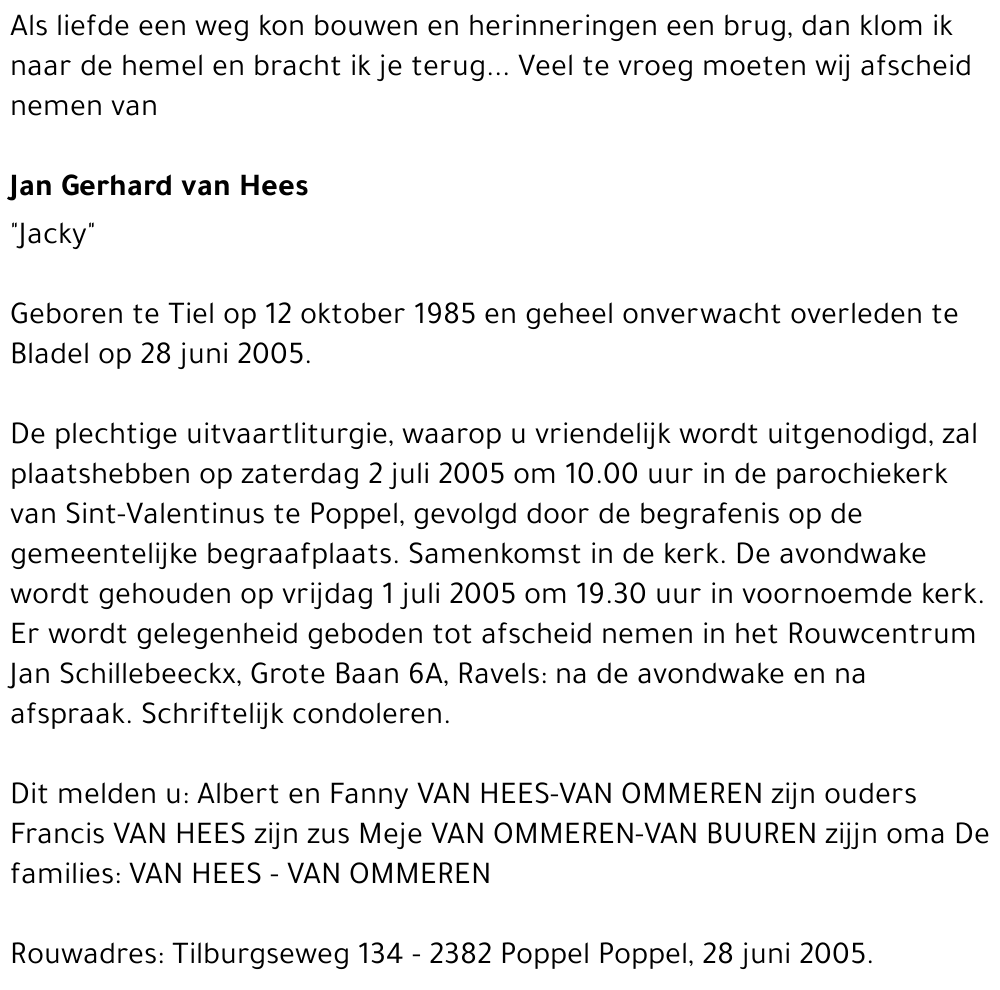 Jan Gerhard Van Hees