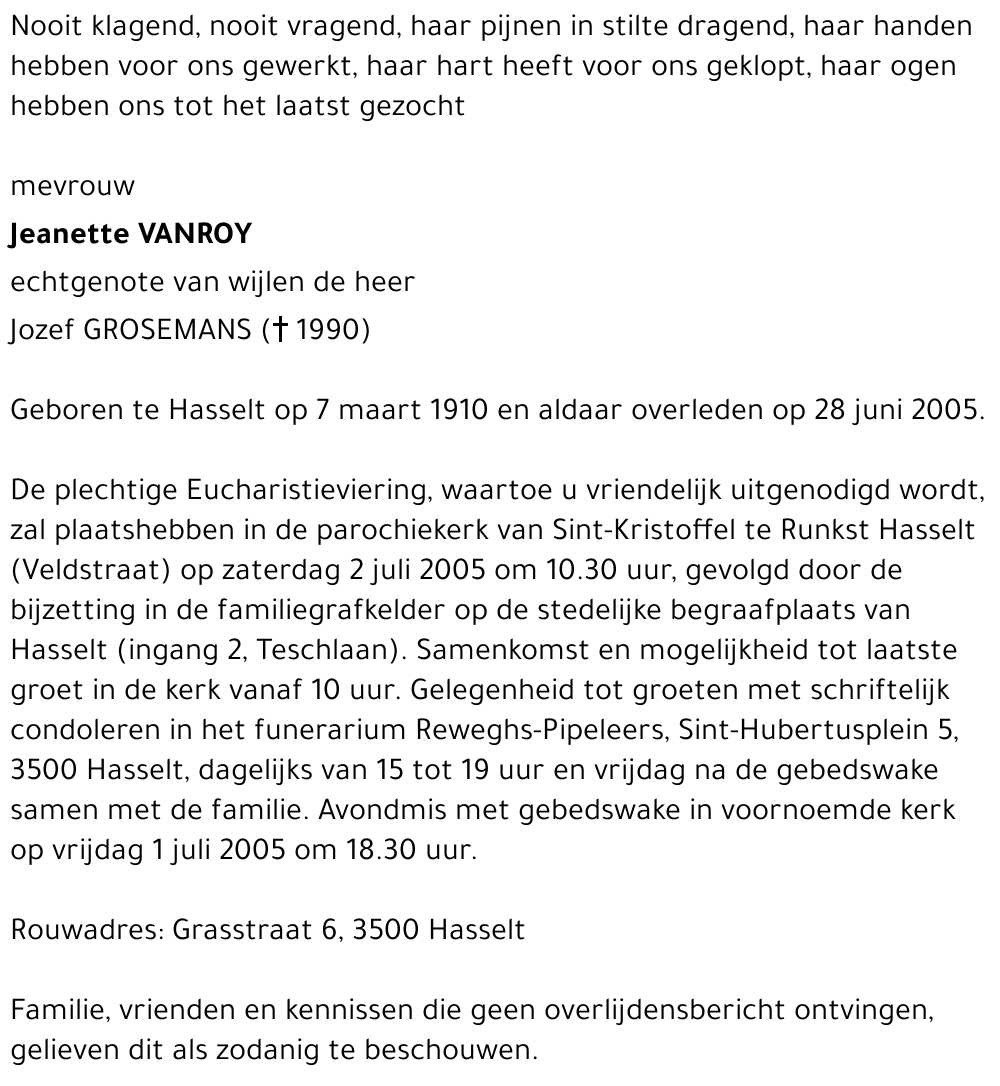 Jeanette Vanroy