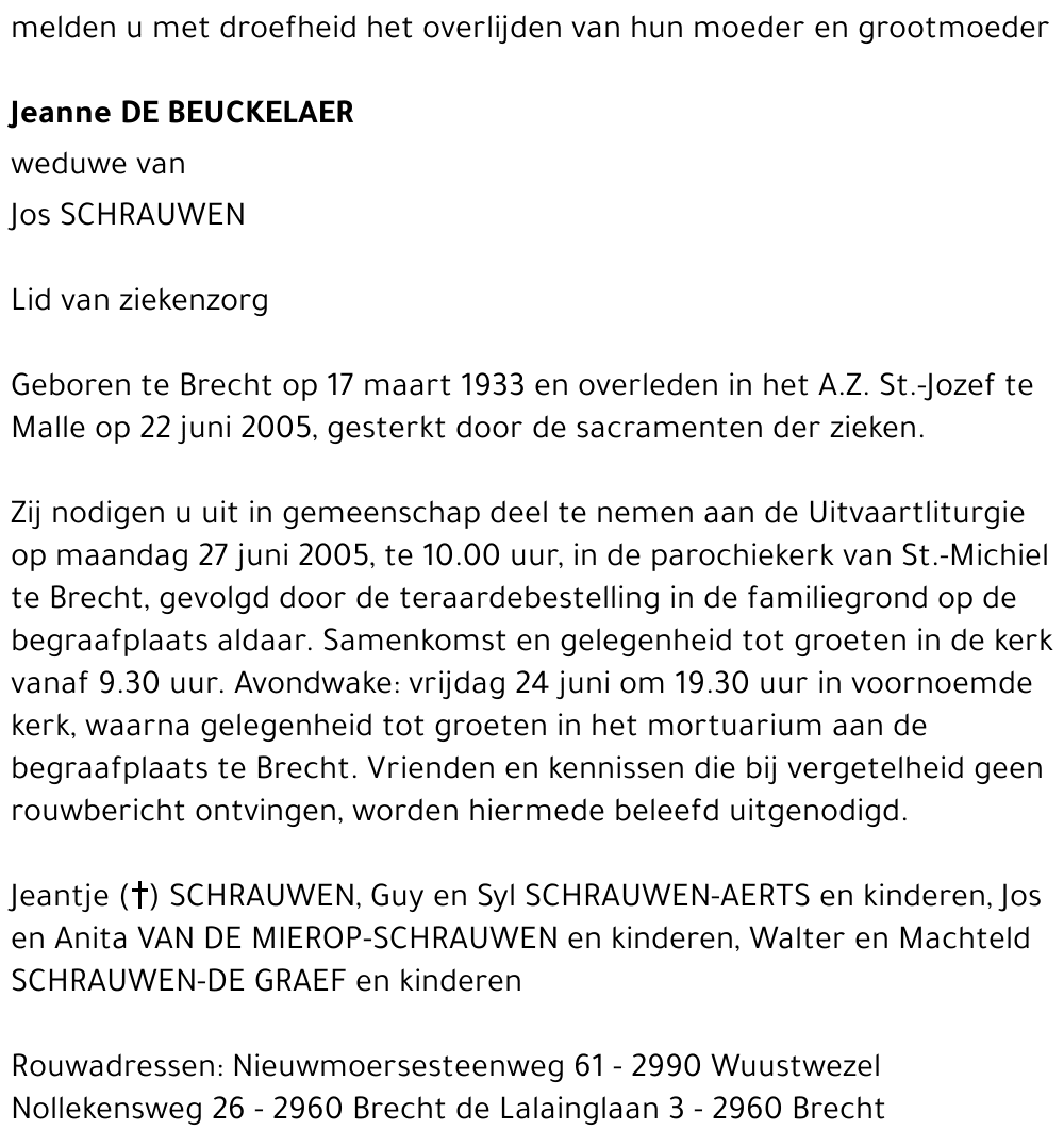 Jeanne De Beuckelaer