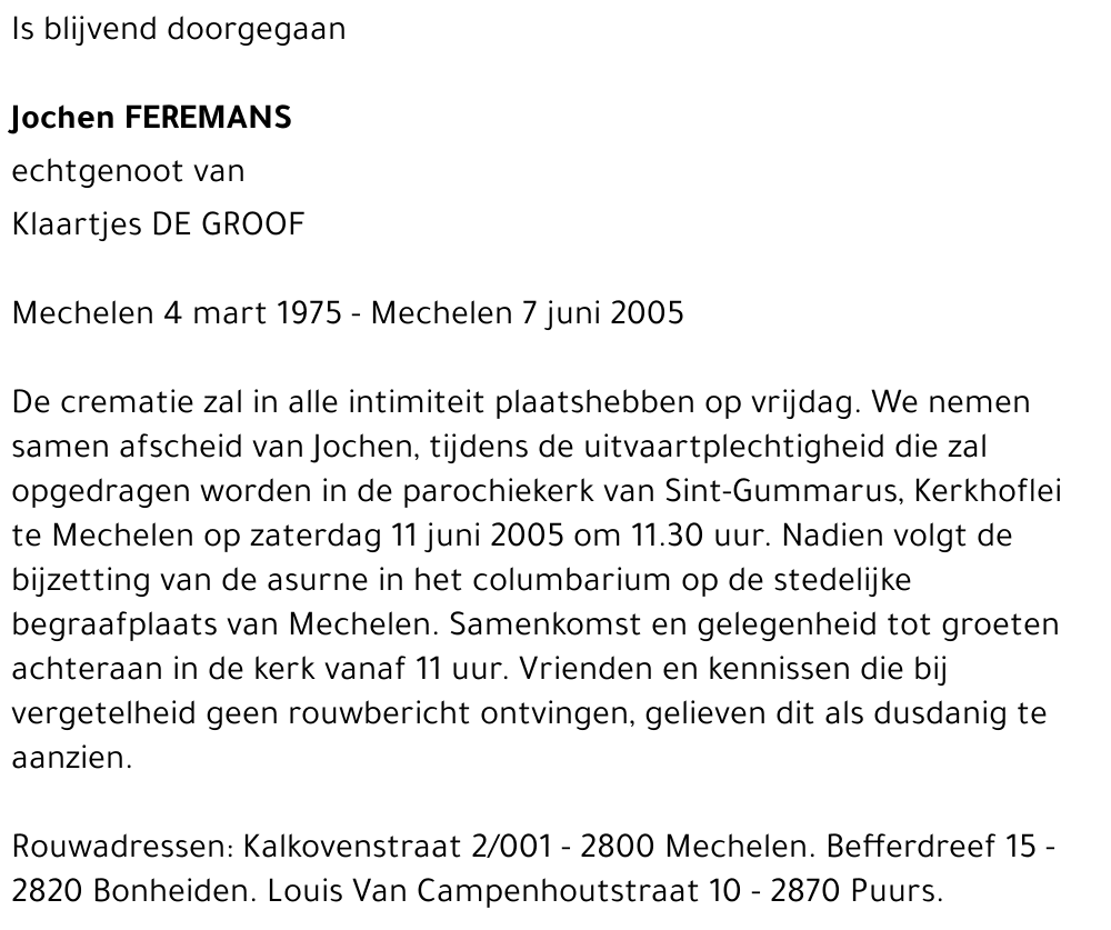 Jochen Feremans