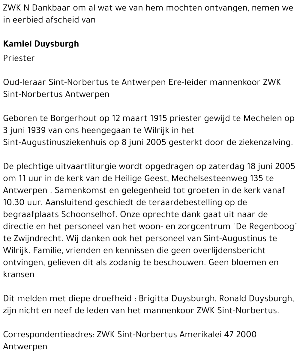 Kamiel Duysburgh