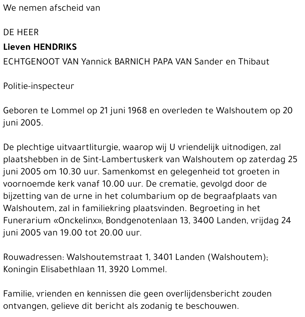 Lieven Hendriks