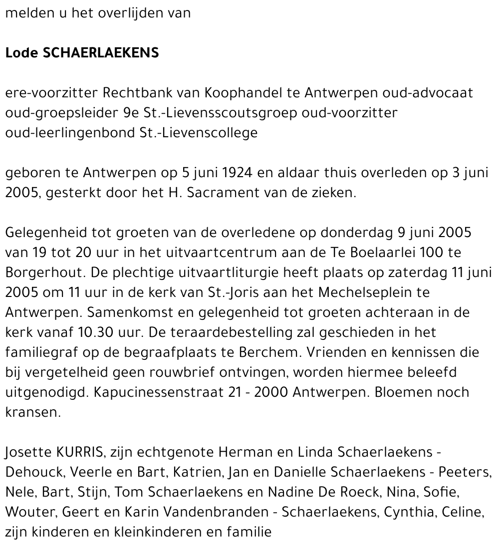 Lode SCHAERLAEKENS