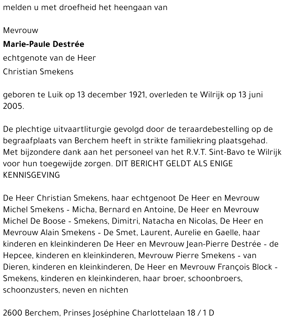 Marie-Paule Destrée