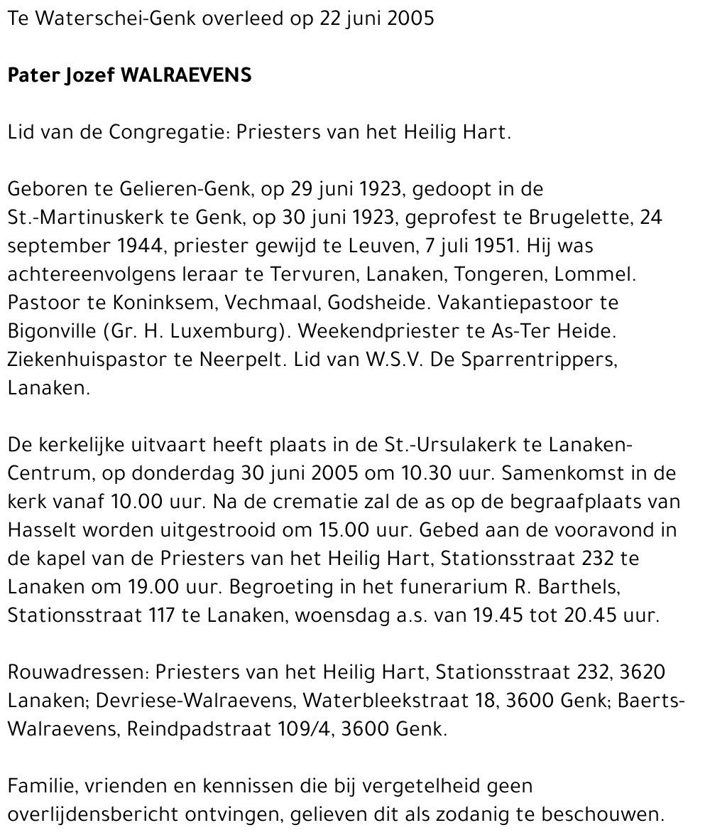 Pater Jozef Walraevens