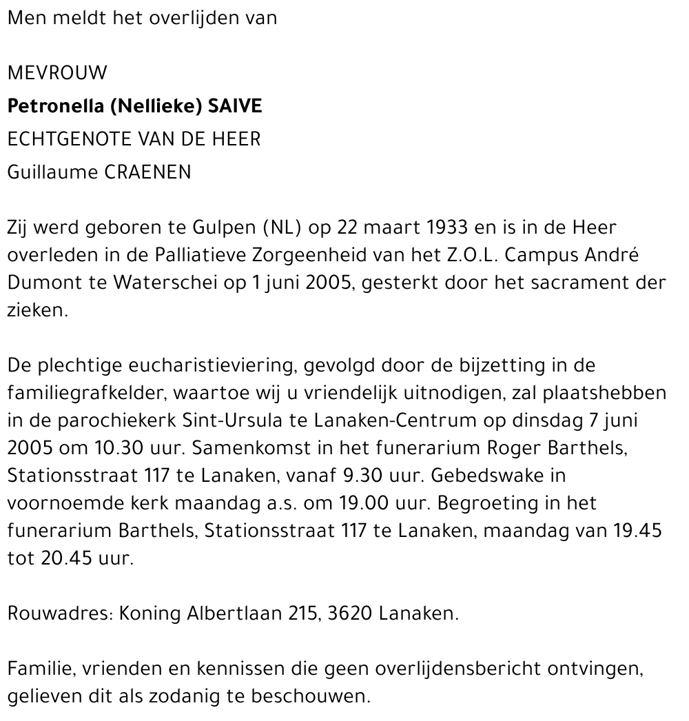 Petronella (Nellieke) Saive