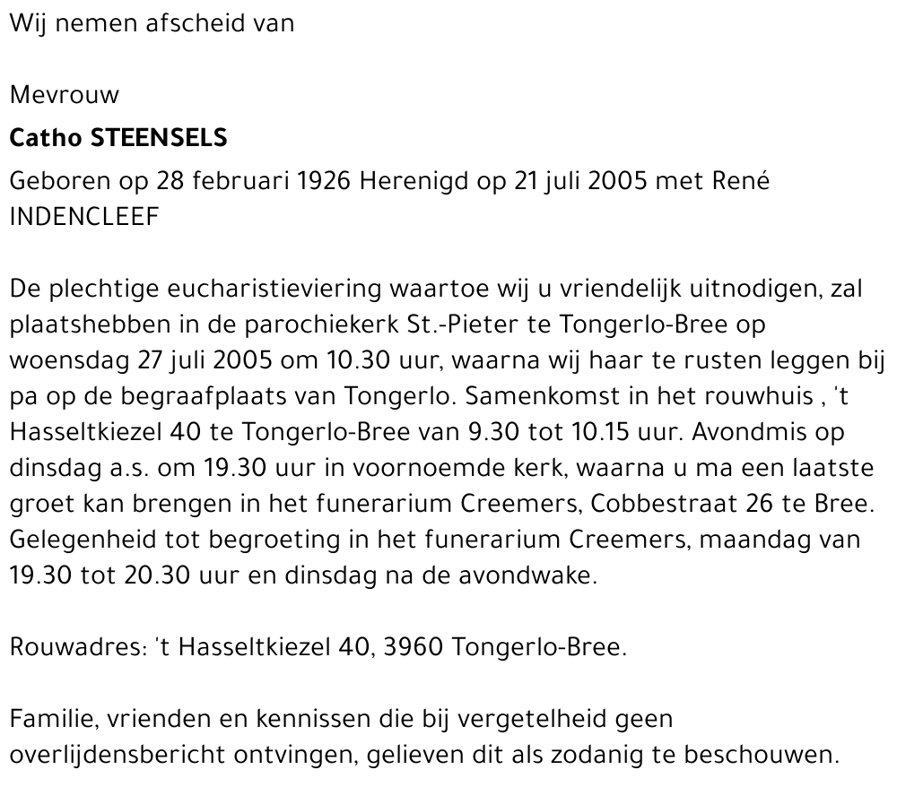 Catho STEENSELS
