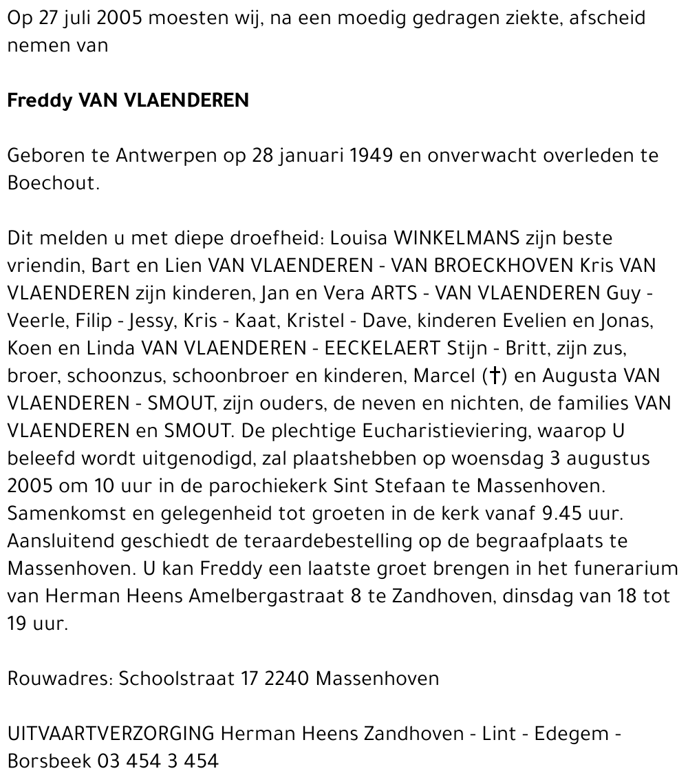 Freddy Van Vlaenderen