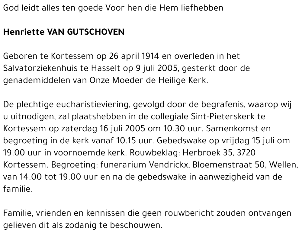 Henriette Van Gutschoven