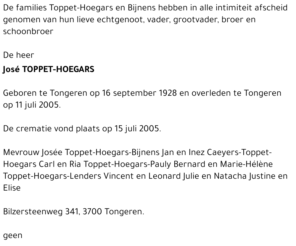 José TOPPET-HOEGARS