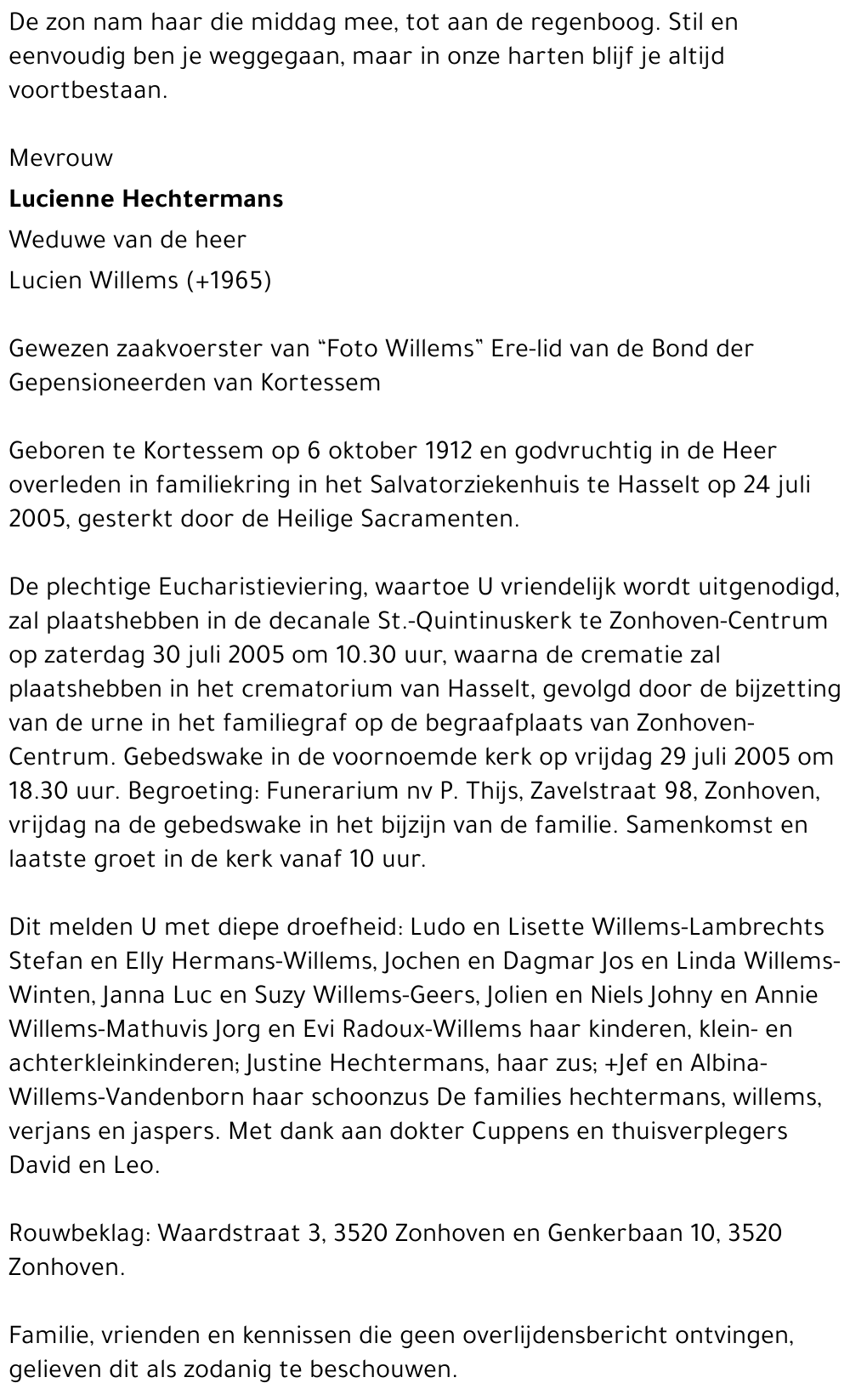 Lucienne Hechtermans