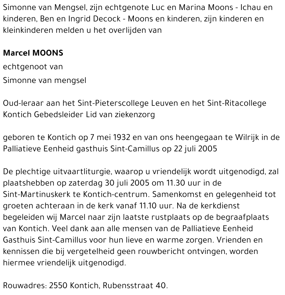 Marcel MOONS