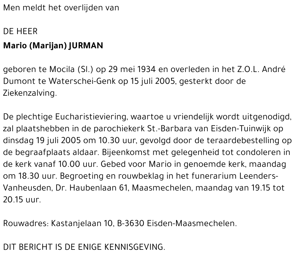 Mario (Marijan) JURMAN