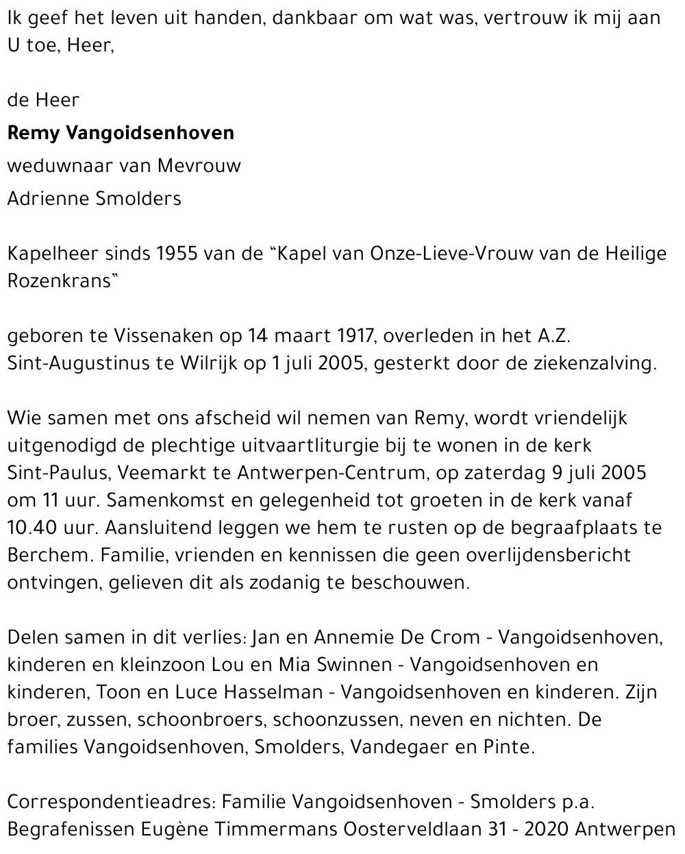 Remy vangoidsenhoven