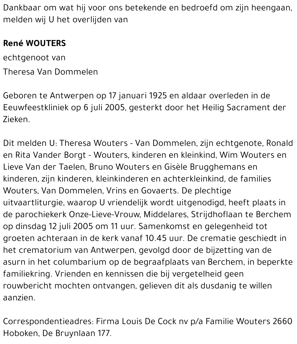 RENE WOUTERS