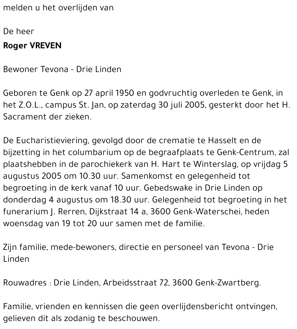 Roger VREVEN