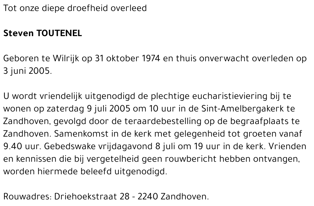 STEVEN TOUTENEL