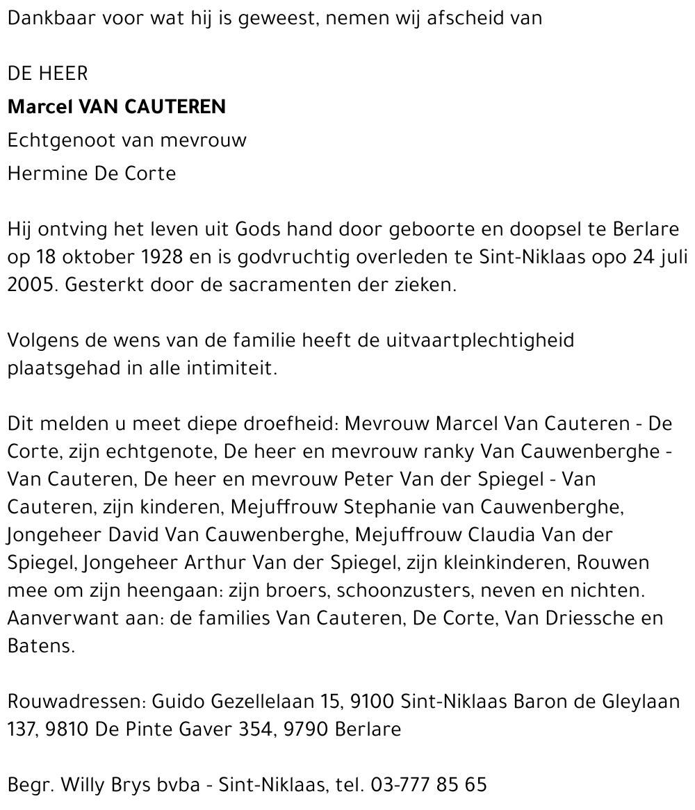 Van Cauteren Marcel
