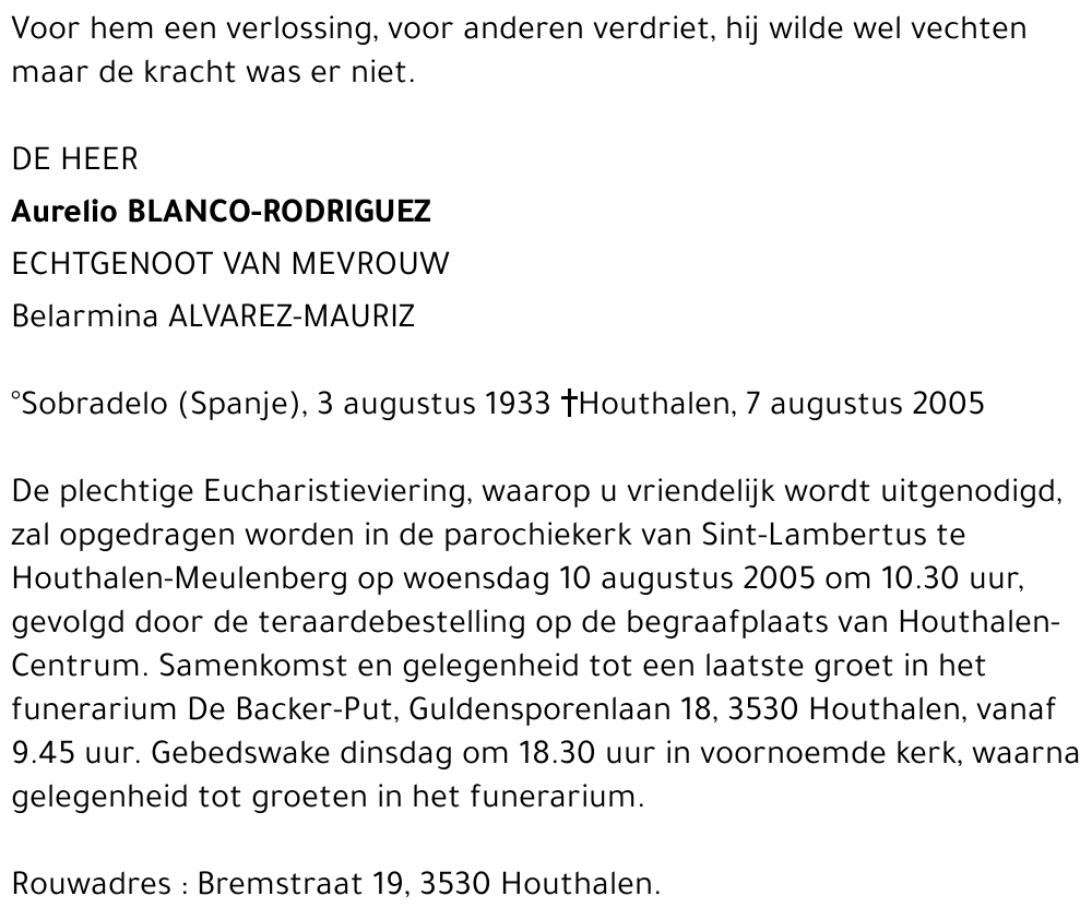 Aurelio Blanco-Rodriguez