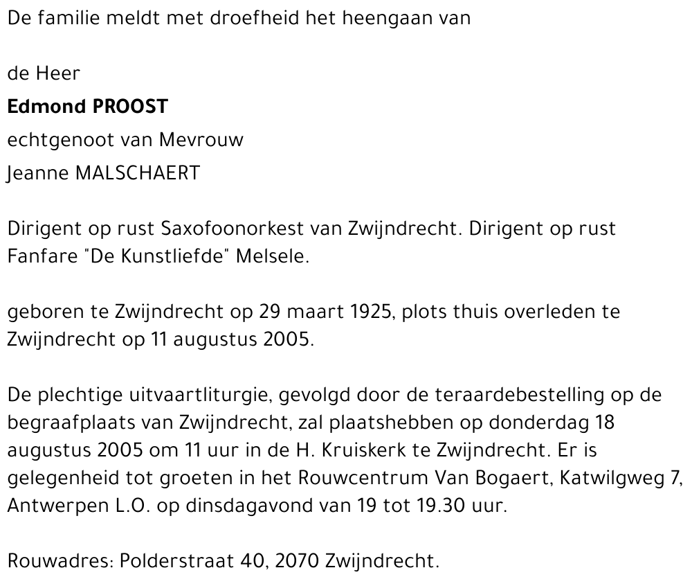 Edmond PROOST
