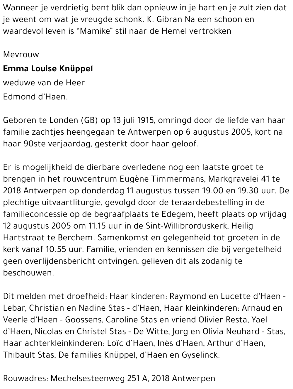 Emma Louise Knüppel