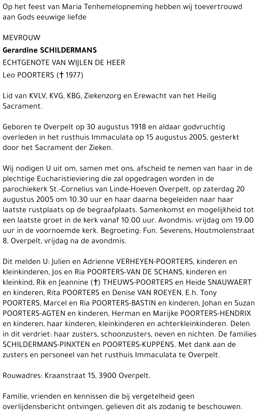 Gerardine Schildermans