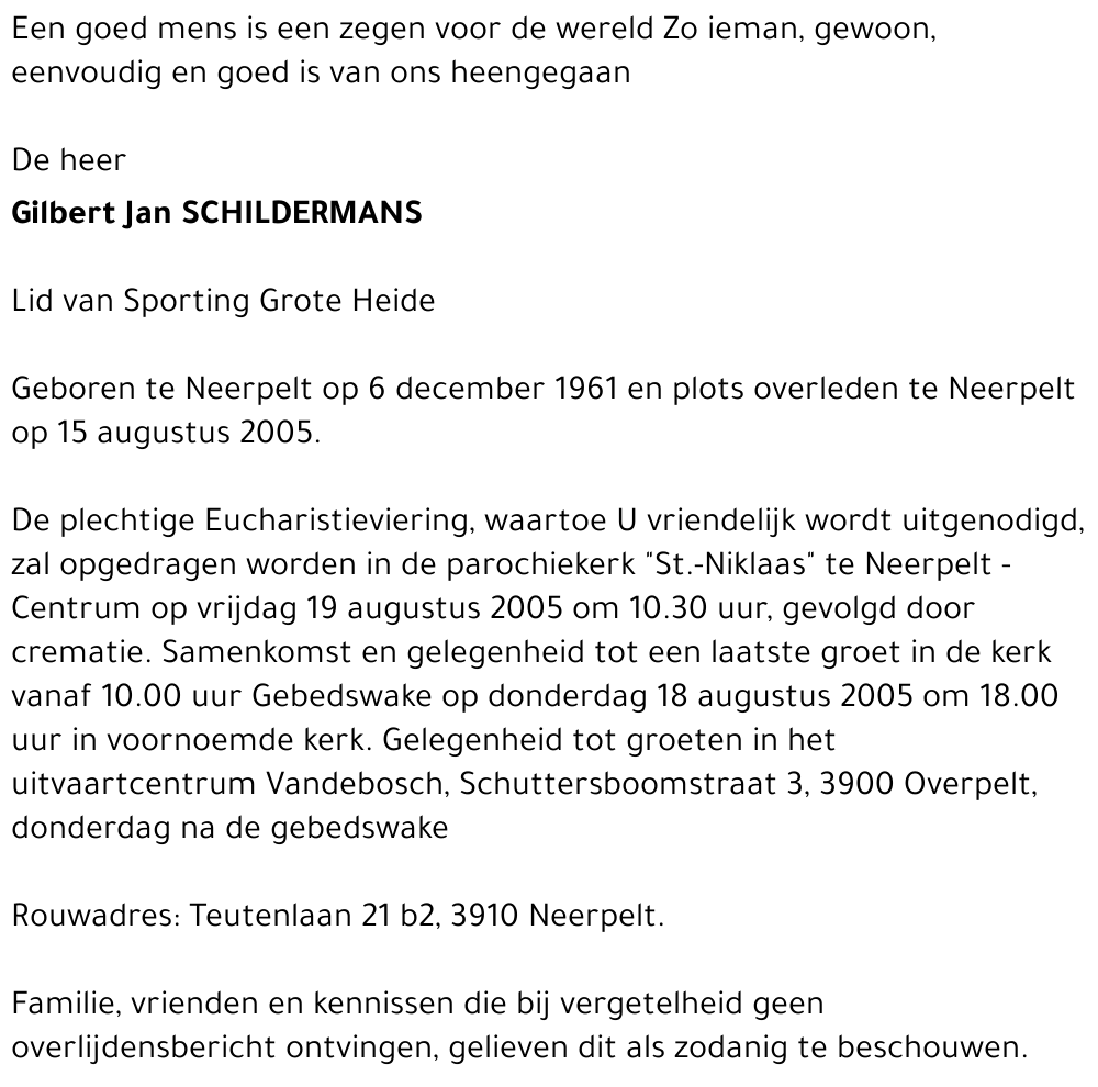 Gilbert Jan Schildermans