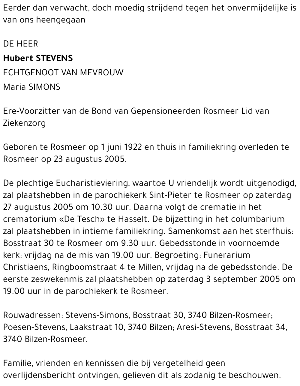 Hubert Stevens