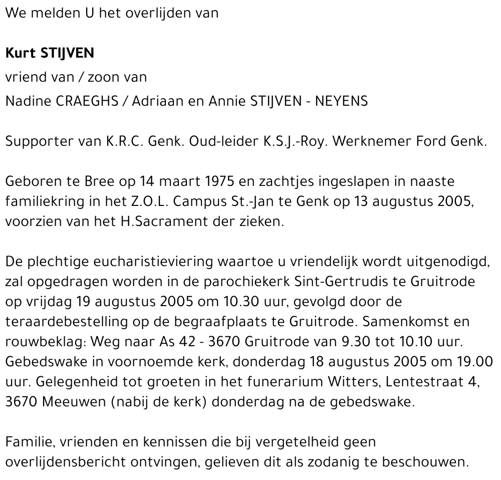 Kurt STIJVEN