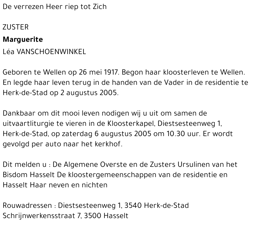 Lea Van Schoenwinkel