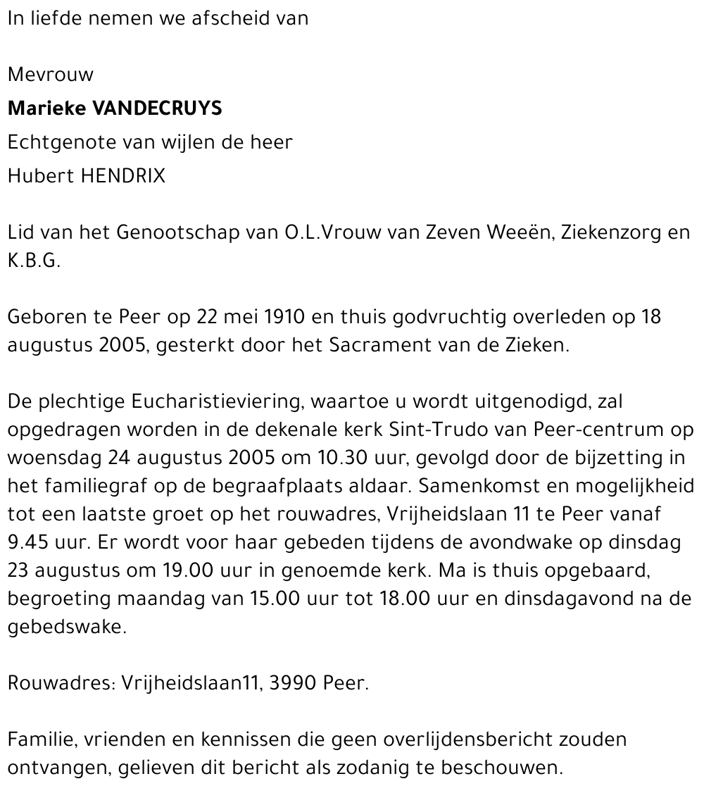 Marieke Vandecruys