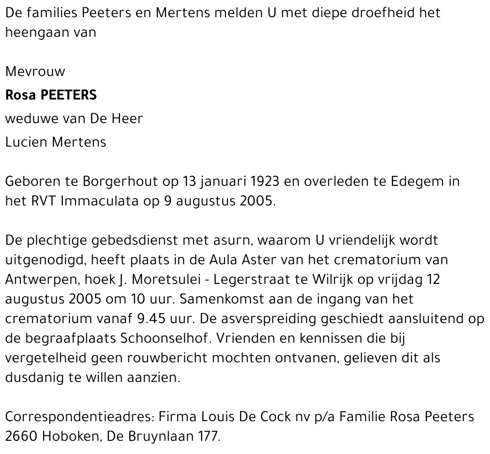 MATHILDE PEETERS