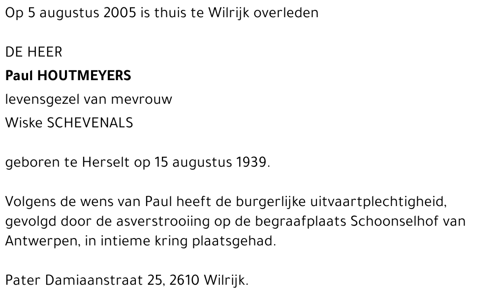 Paul Houtmeyers