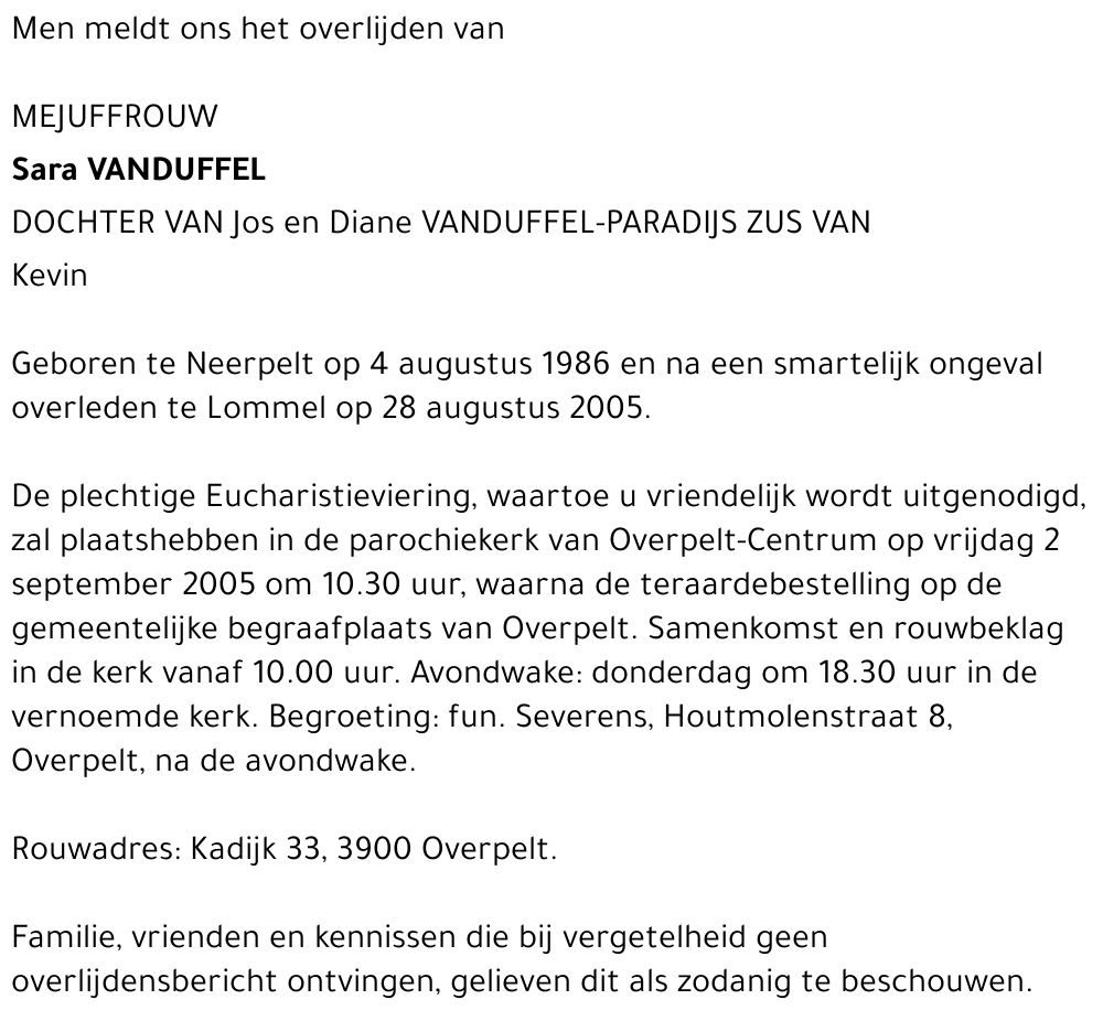 Sara Vanduffel