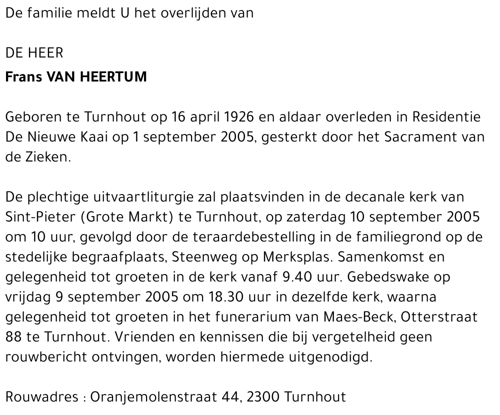 Frans VAN HEERTUM