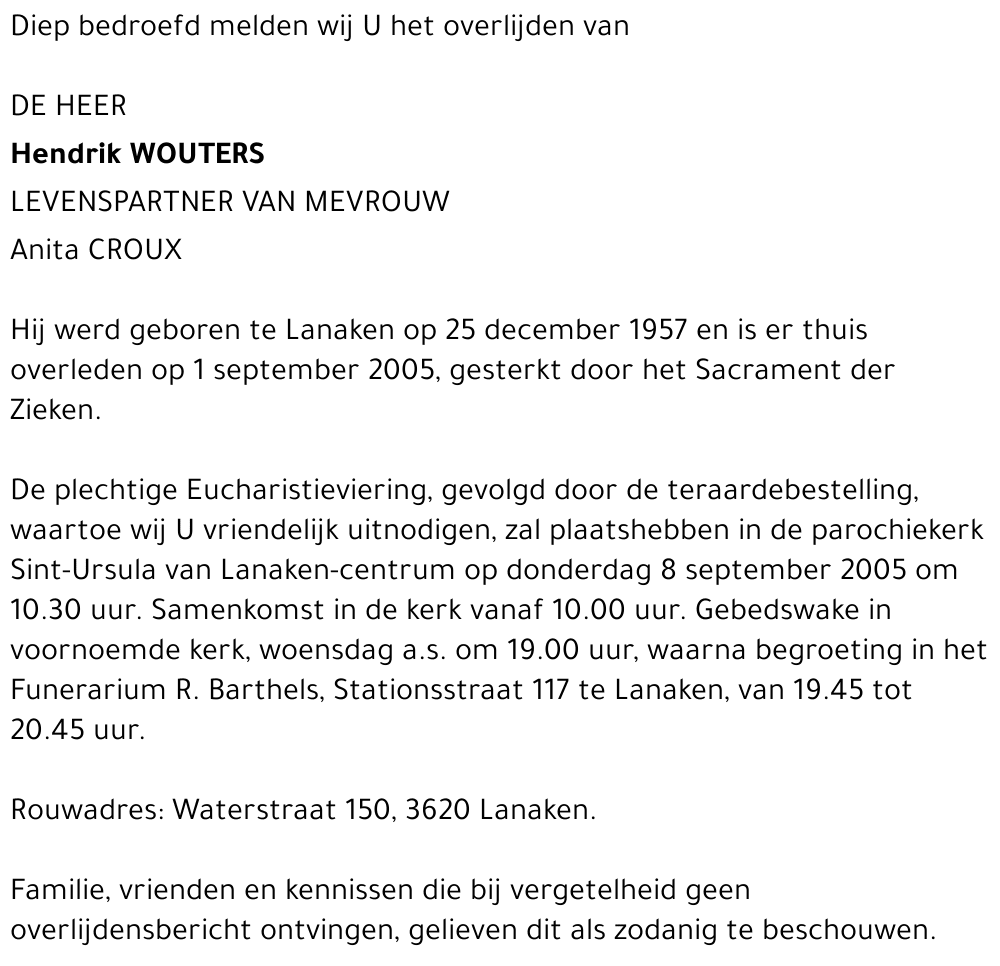 Hendrik Wouters