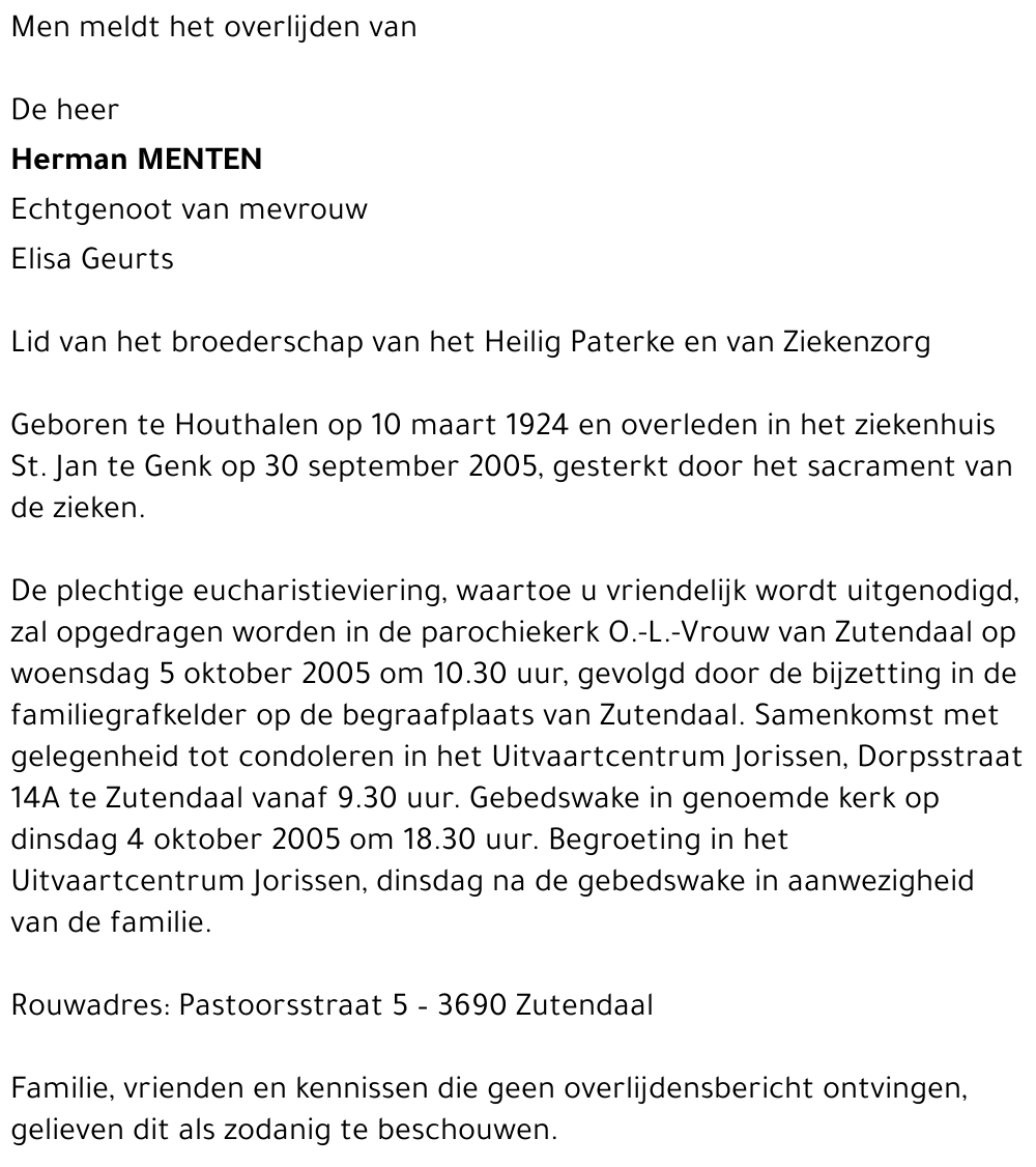Herman Menten
