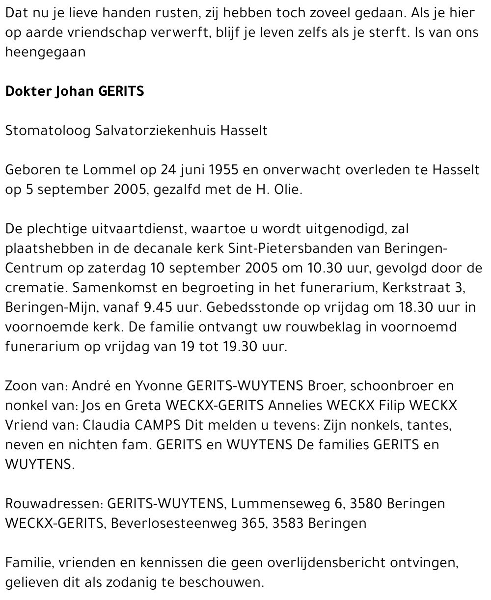 Johan Gerits