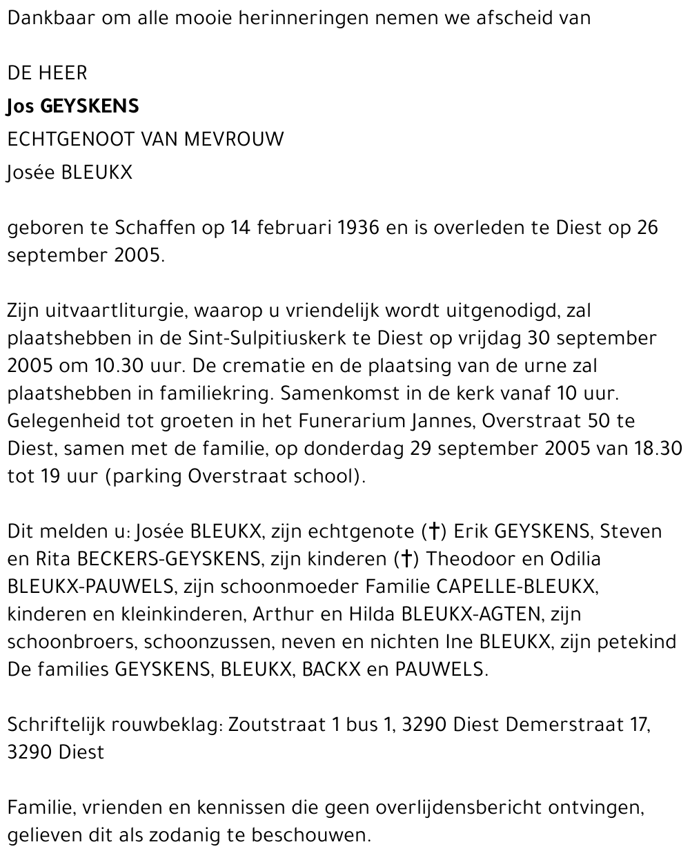 Jos Geyskens